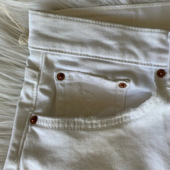New GRLFRND Reed Cropped Slim Jeans Bronco White NWT Women Denim 31 - Picture 6 of 16